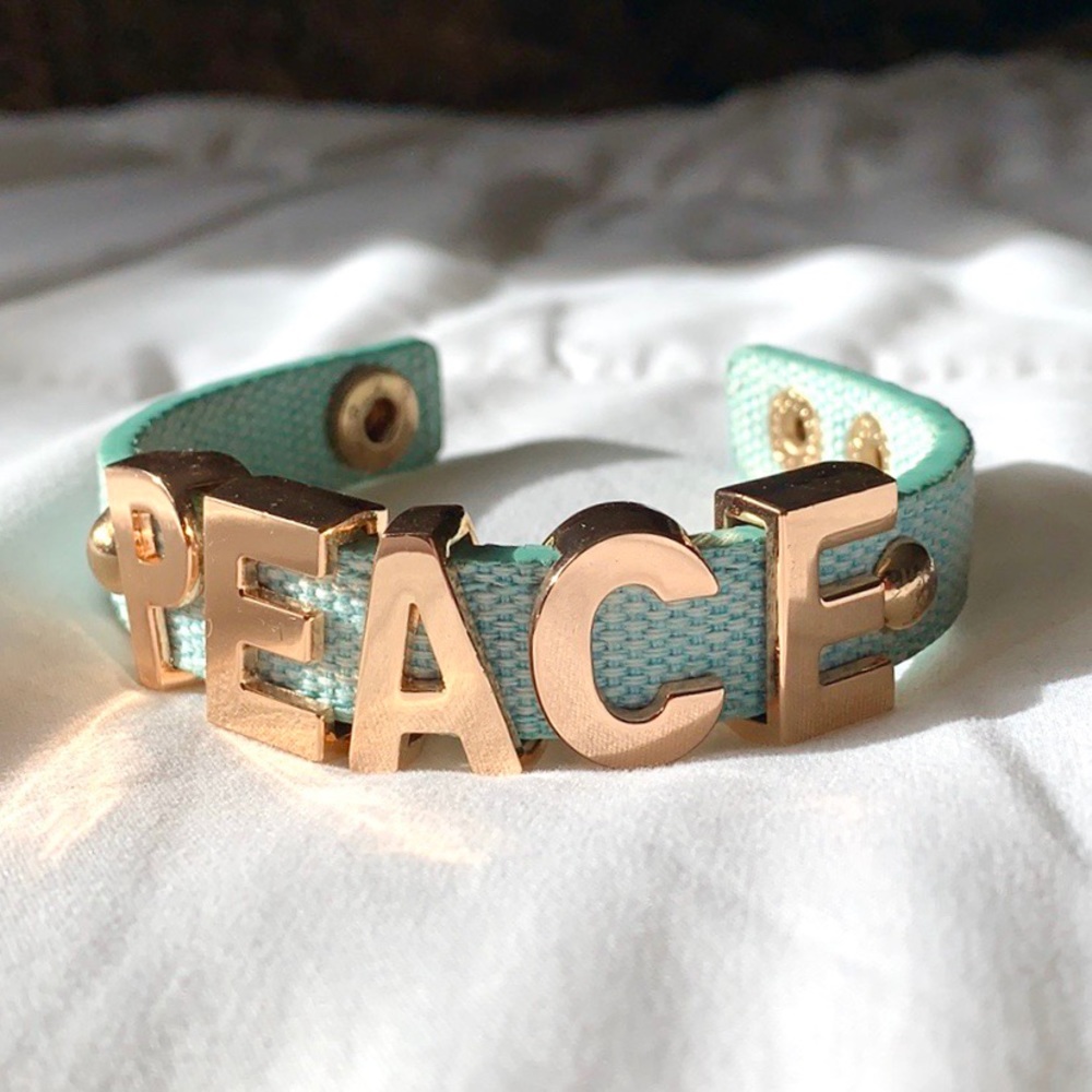 Bcbgeneration Peace Statement Bracelet - image 2